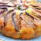 Gestürzter Feigenkuchen