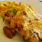 Omelette mit Pilzen und Lauch