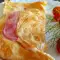 Omelette mit Schinken und Käse