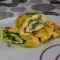 Schnelles Omelette mit Spinat