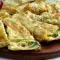 Omelette mit Schinken und Spinat