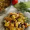 Gebratene Zucchini mit Reis und Quinoa im Ofen
