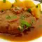 Ossobuco vom Schwein mit frischen Kartoffeln