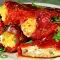 Gefüllte Spitzpaprika mit Eier und Weißkäse
