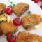 Gebackene Zucchini mit Mozzarella im Ofen