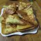 Gebratener Toast mit Bacon
