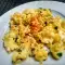 Rührei mit Lauchzwiebeln und Butter