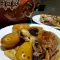 Entenfleisch mit Pilzen und Kartoffeln im Güvec