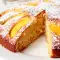 Kuchen mit Pfirsichkompott