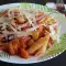 Penne Nudeln mit Zucchini und Auberginen