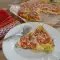 Vegetarische Pizza mit Zucchiniboden