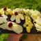 Käse und Obst Platte für Gäste