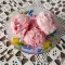 Leckeres Eis mit Himbeeren