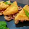 Panierte Polenta mit Pilzen und Speck