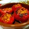 Gefüllte vegane Paprika mit Kichererbsen