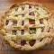 Amerikanischer Kuchen mit Rhabarber