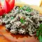 Gebratener Reis mit Waldpilzen und Eier