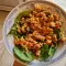 Spinatsalat mit Couscous und Thunfisch