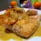 Lachs mit Garnelen in Champagner und Safran