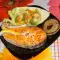 Lachs auf Spanisch mit geschmortem Gemüse
