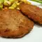 Schnitzel aus Hackfleisch und Käse