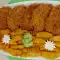 Hackfleischschnitzel und rustikale Kartoffeln