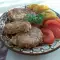 Hackfleischschnitzel mit Kürbis und Haferflocken