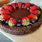 Schokotarte mit Johannisbrotmehl und Waldbeeren
