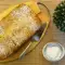 Kuchen aus Quark und Birnen