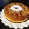 Kuchen mit Creme und Obst