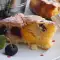 Obstkuchen mit Nektarinen und Sauerkirschen
