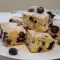 Leckeres Gebäck mit Heidelbeeren und Quark