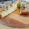 Herzhafter Kuchen aus Kichererbsenmehl