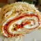 Herzhafte Pfannkuchenrolle