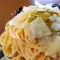 Spaghetti mit Pesto Genovese und Parmesan