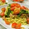 Schnelle Spaghetti mit Prosciutto und grünem Spargel