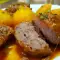 Schweinebäckchen mit Kartoffeln und Bier