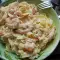 Tagliatelle mit Garnelen und Sahne (Tagliatelli Toscano)