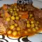 Zartes Rindfleisch mit Erbsen