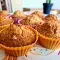 Muffins aus Haferflocken mit Kürbis und Apfel