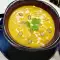 Kürbiscremesuppe mit Knoblauch und Kurkuma