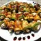 Gegrillte Zucchini mit Käsemousse