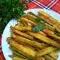 Gebratene Zucchini mit Semmelbröseln und Eier