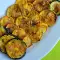 Gebackene Zucchini mit Parmesan im Ofen