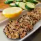 Zucchini mit Sesamsamen im Ofen
