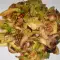 Zucchini und Champignons aus der Pfanne