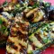 Gegrillte marinierte Zucchini