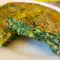 Frühlingstortilla mit Spinat und frischem Knoblauch