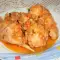 Kanincheneintopf in Tomatensoße und Gemüse