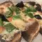 Gebratene Kalbszunge mit Käse